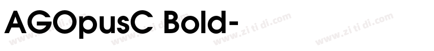 AGOpusC Bold字体转换